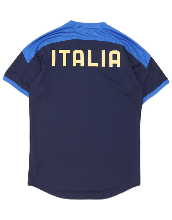 Camiseta Puma Italia Graphic Top Medium Azul Marino Colorblock Deportes
