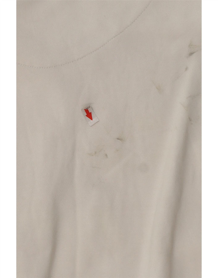 Diesel Hombre Sudadera Gráfica Jumper XL Algodón Blanco