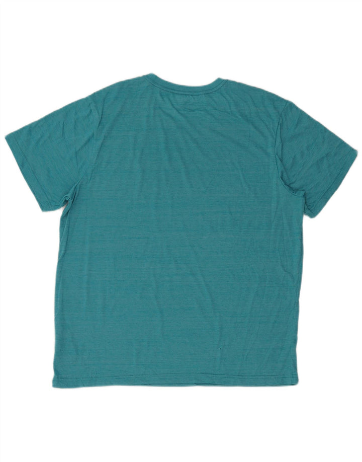 Hurley Camiseta Hombre Top XL Poliéster Moteado Turquesa