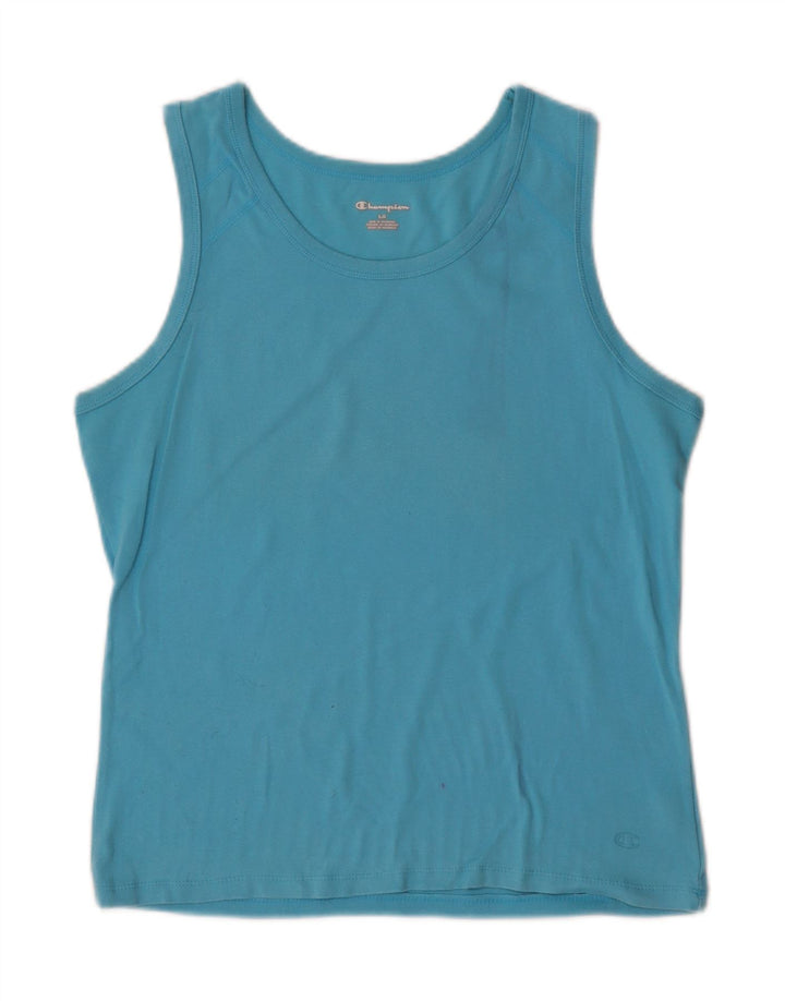 Champion Camiseta sin mangas para mujer UK 40 Grande Algodón azul