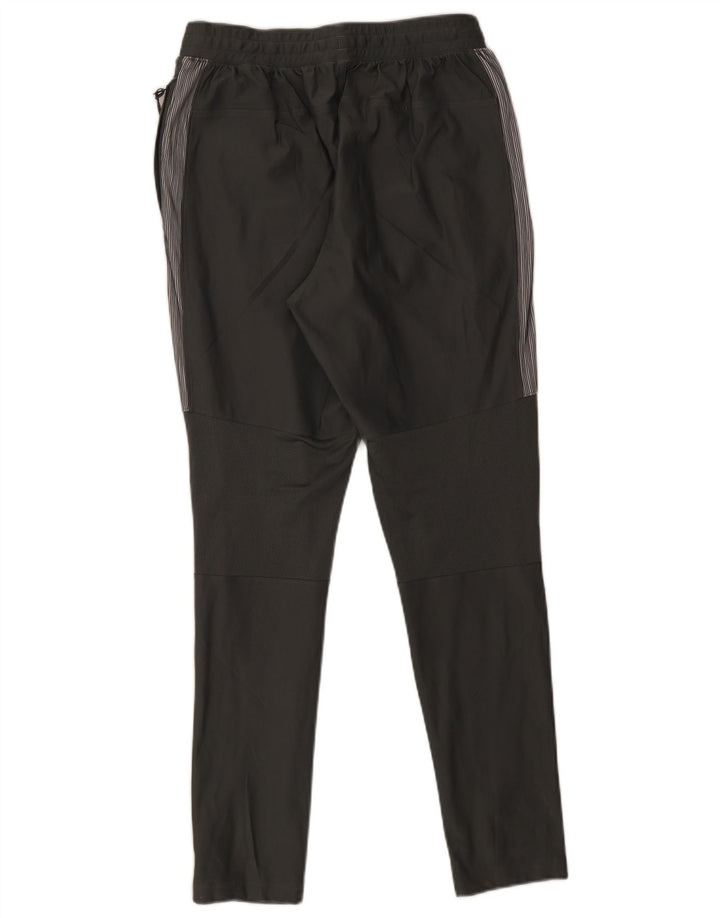 Under Armour Pantalón de chándal ajustado gris medio con rayas diplomáticas