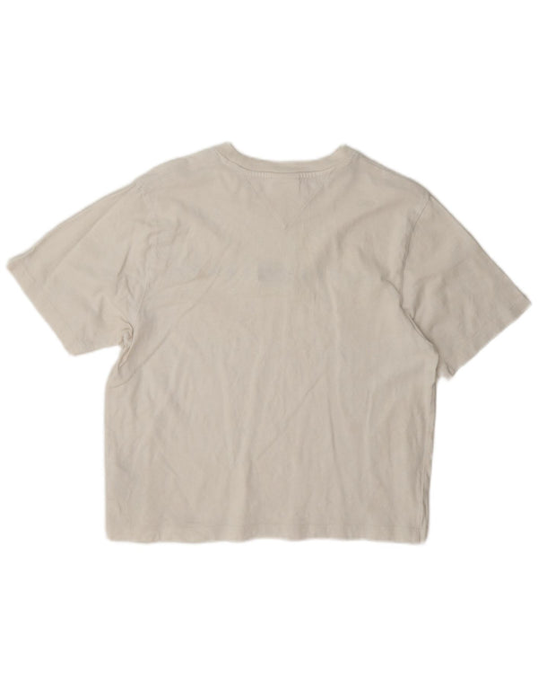 Tommy Hilfiger Camiseta gráfica de la ciudad de Nueva York para mujer Top UK 10 Small White