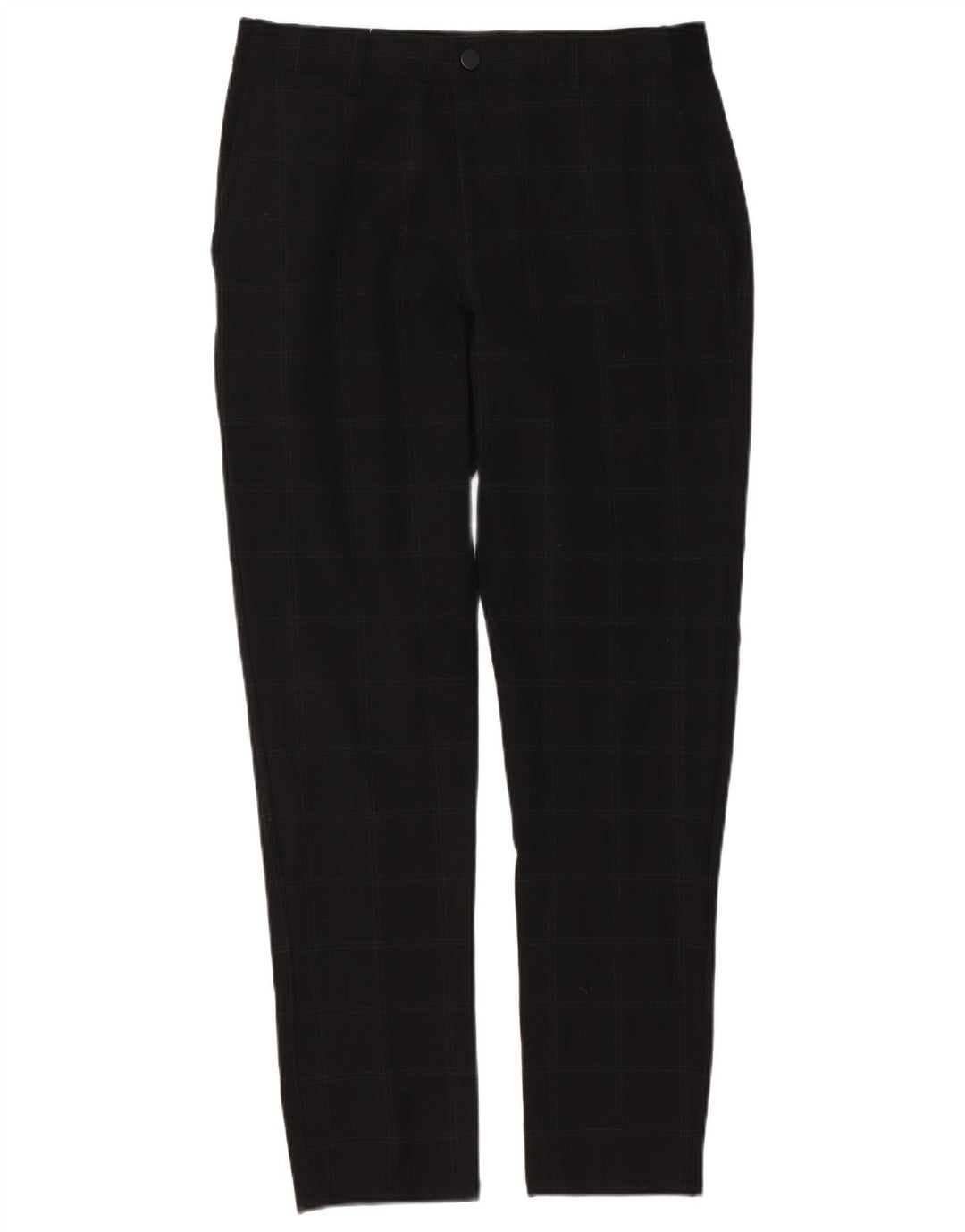 Zara Hombre Pantalón Chino Slim Medium W31 L30 Black Check