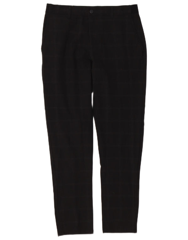 Zara Hombre Pantalón Chino Slim Medium W31 L30 Black Check