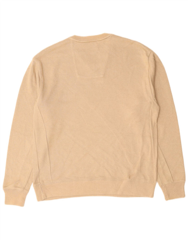 IZOD Jersey con Cuello en V para Hombre Pequeño Algodón Beige