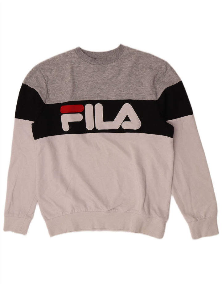 Fila Hombre Graphic Sudadera Jumper Medium Multicolor Colorblock Algodón