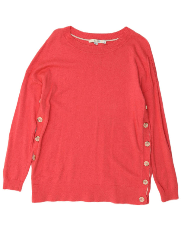 Boden Suéter tipo jersey con cuello barco para mujer UK 44 Viscosa rosa mediana