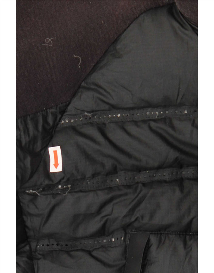 Nike Chaqueta acolchada con capucha para niños 13-14 años XL Negro Colorblock Poliéster