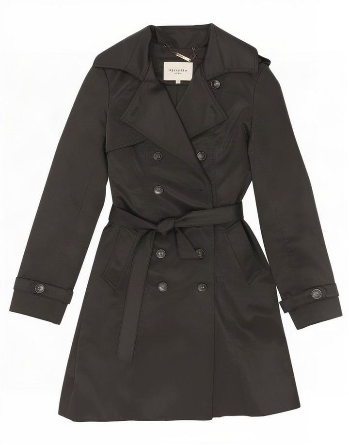 Gabardina para mujer Specchio UK 10 Small Poliéster negro