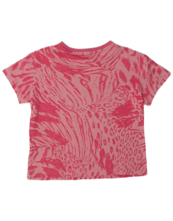 Adidas Camiseta corta con gráfico para niña 13-14 años Rosa Estampado animal Algodón