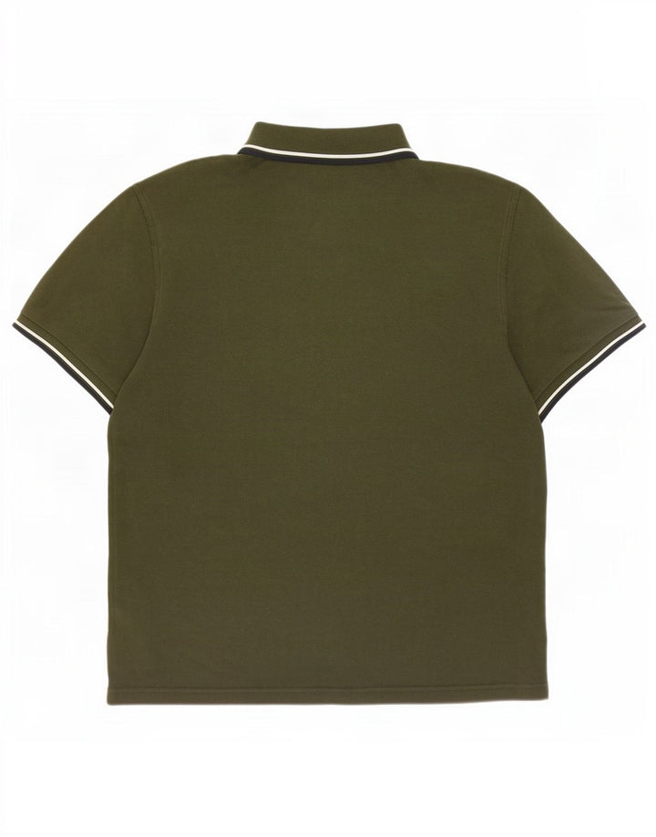 Fred Perry Polo Para Hombre De Algodón A Rayas Caqui Grande