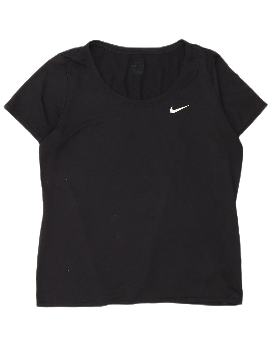 Nike Dri Fit Camiseta para Mujer UK 40 XL Poliéster Negro