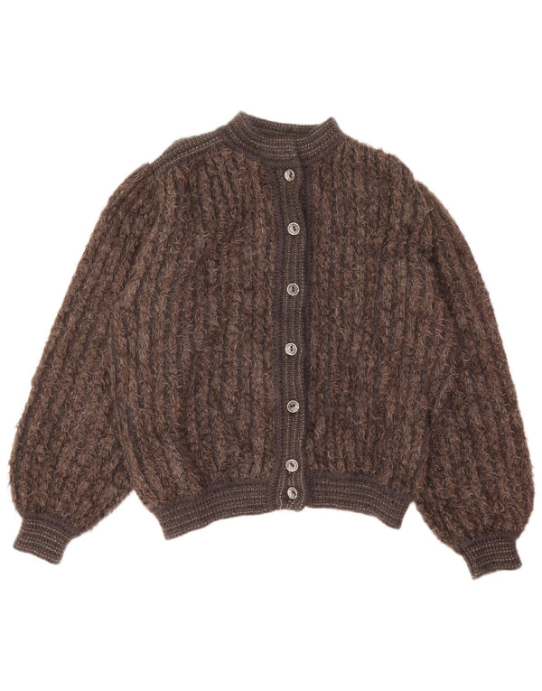 Mariedda Cárdigan para mujer IT 46 Large Brown Stripes