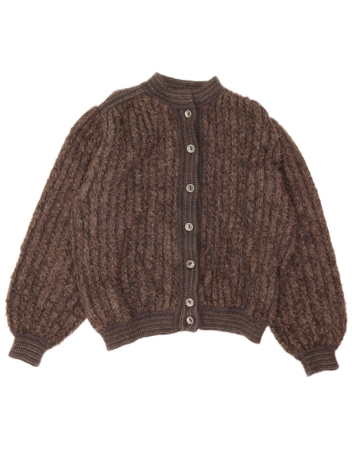 Mariedda Cárdigan para mujer IT 46 Large Brown Stripes
