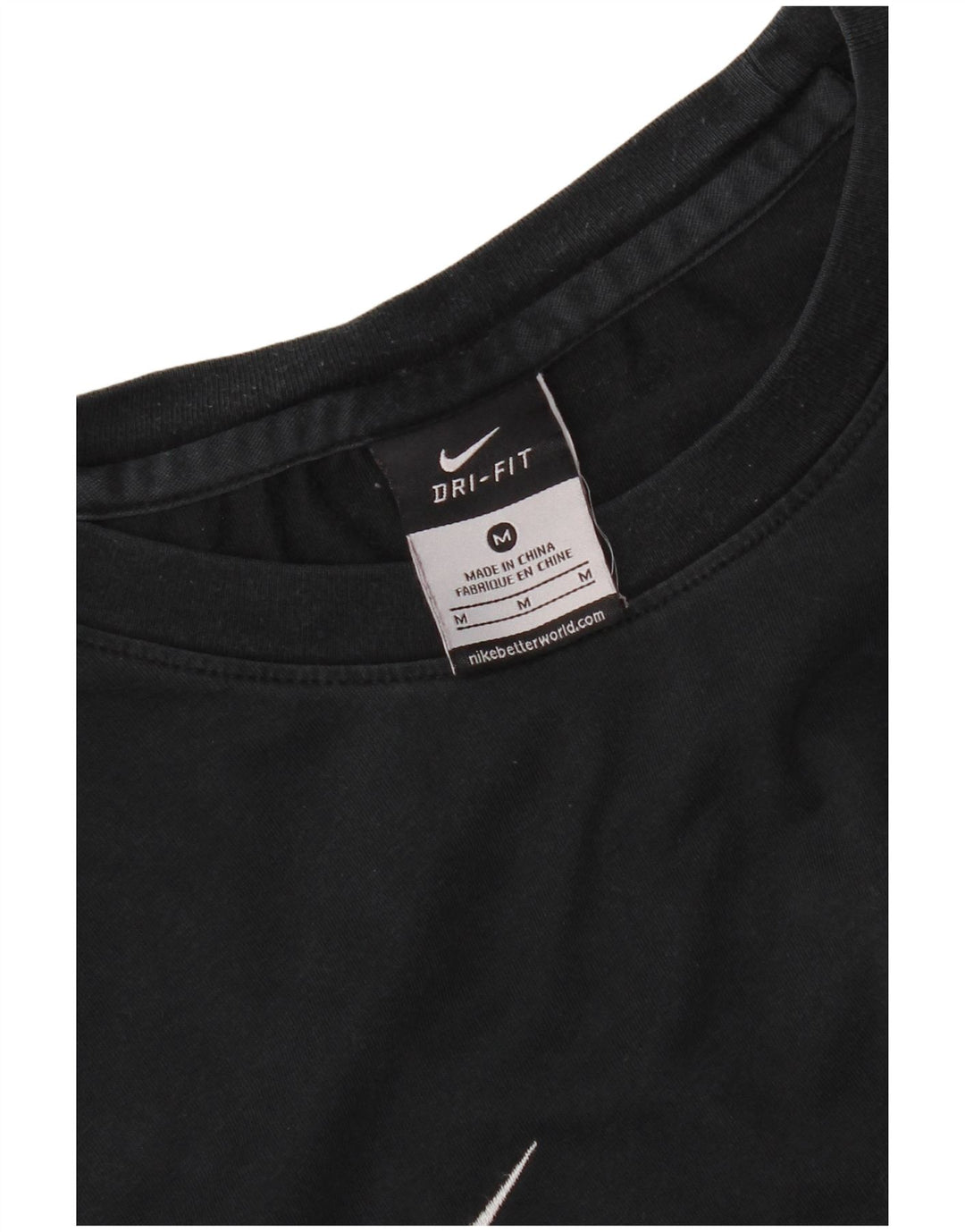 Camiseta Nike Dri Fit para hombre, talla mediana, negra