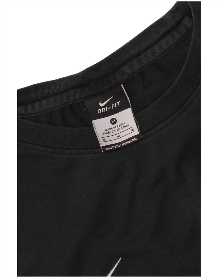 Camiseta Nike Dri Fit para hombre, talla mediana, negra
