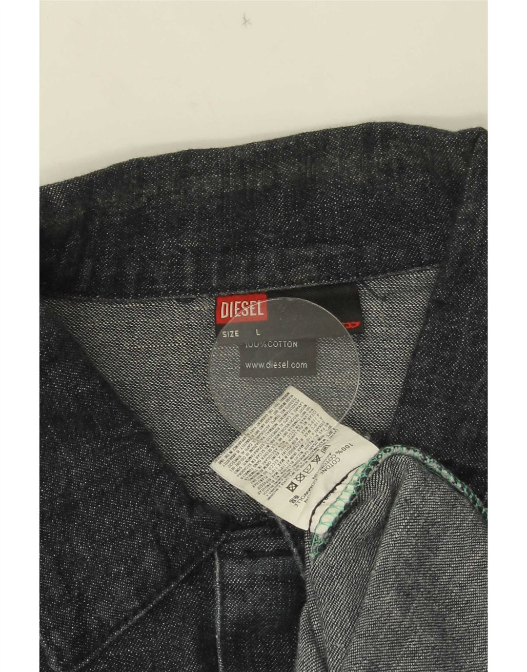 Diesel Chaqueta Vaquera para Hombre UK 40 Large Algodón Azul Marino
