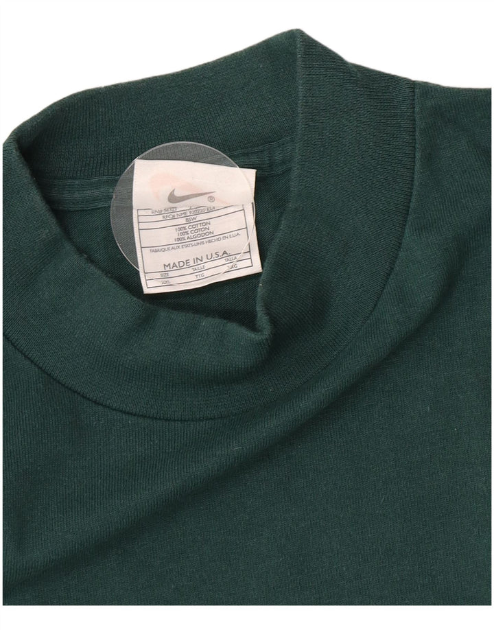 Nike - Camiseta de manga larga para hombre, talla 2XL, algodón verde
