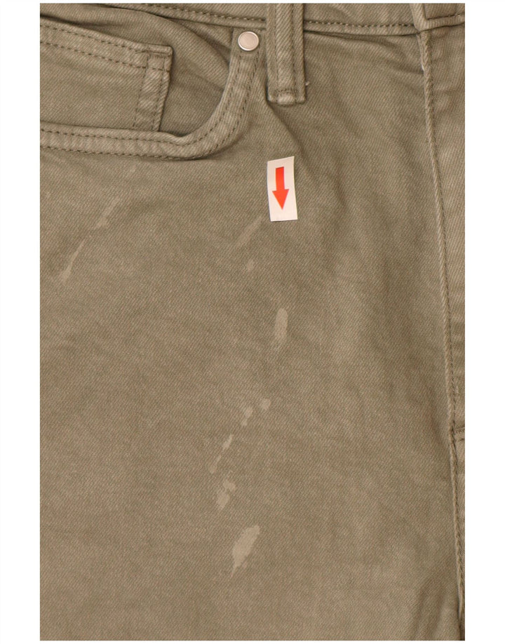 Marks & Spencer Jeans ajustados para hombre W32 L33 Algodón caqui