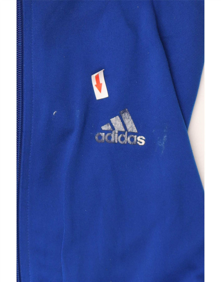 Adidas - Chaqueta de chándal para hombre, talla 40/42, color azul medio, poliéster