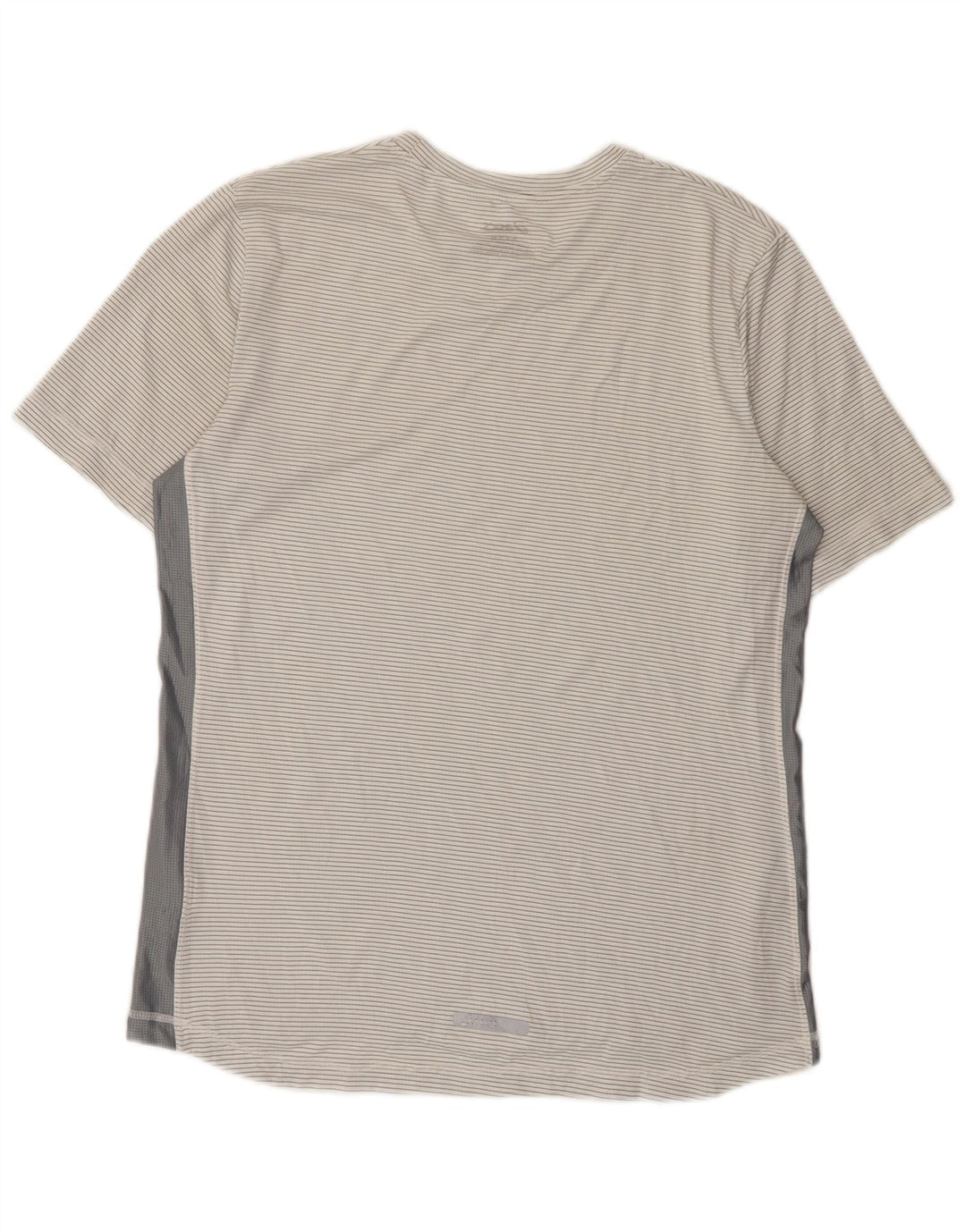 Camiseta Asics Hombre Top Medium Blanco Rayas Poliéster