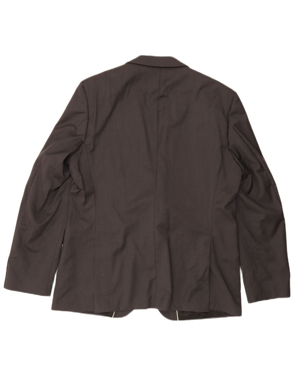 Hugo Boss Chaqueta tipo blazer de 2 botones para hombre EU 56 3XL Lana virgen gris