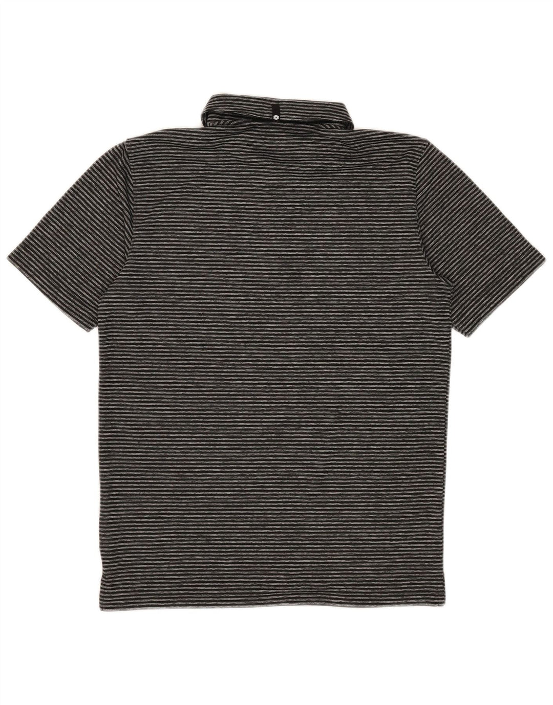 Puma Polo para hombre pequeño de poliéster a rayas negras