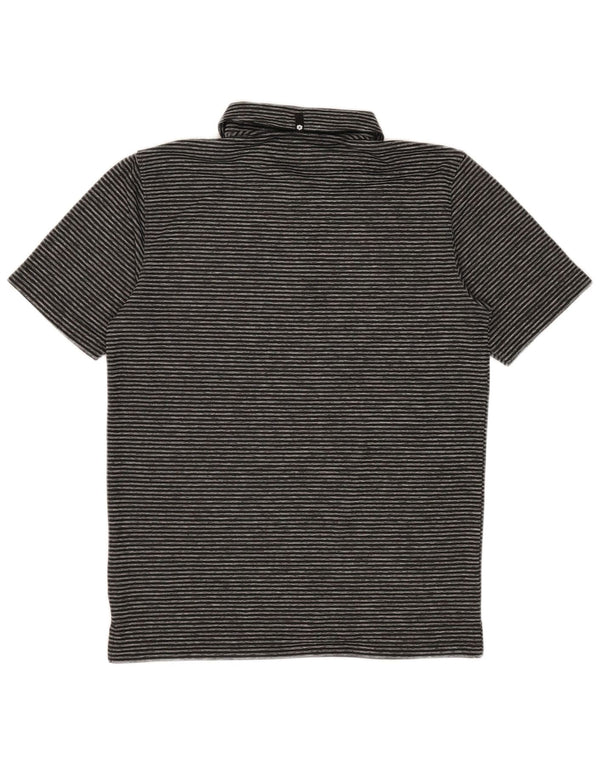 Puma Polo para hombre pequeño de poliéster a rayas negras