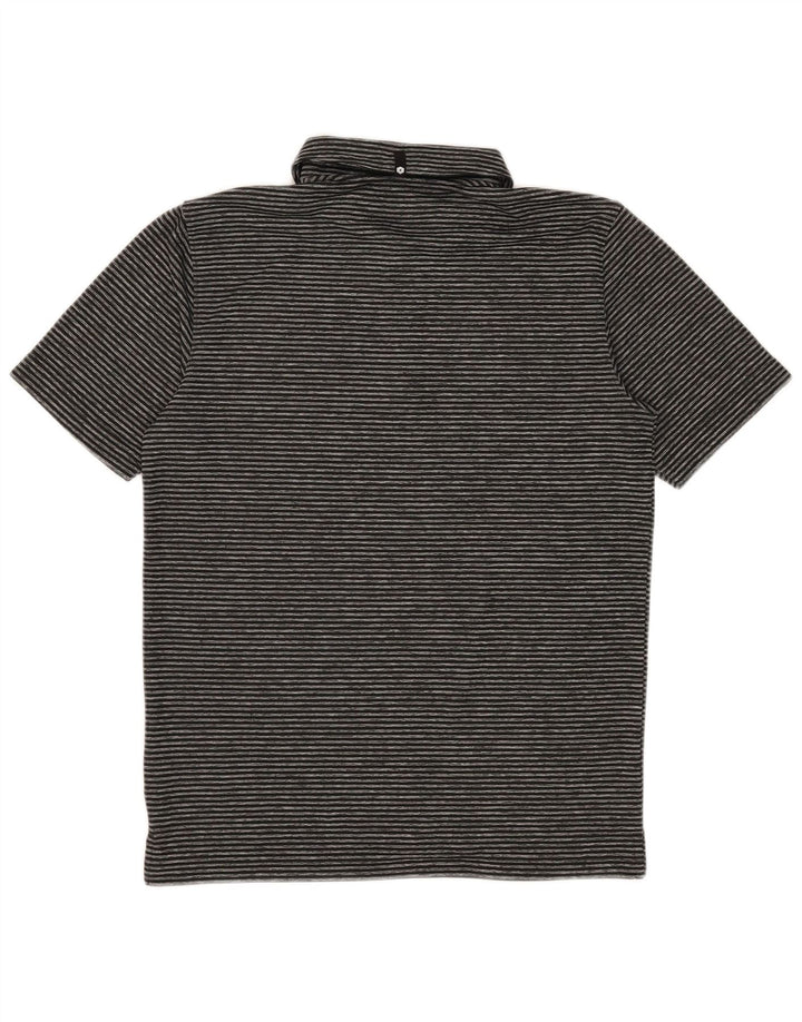 Puma Polo para hombre pequeño de poliéster a rayas negras