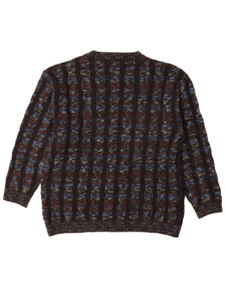 Dino Erre Jersey de cuello redondo para hombre IT 50 mediano multicolor a rayas