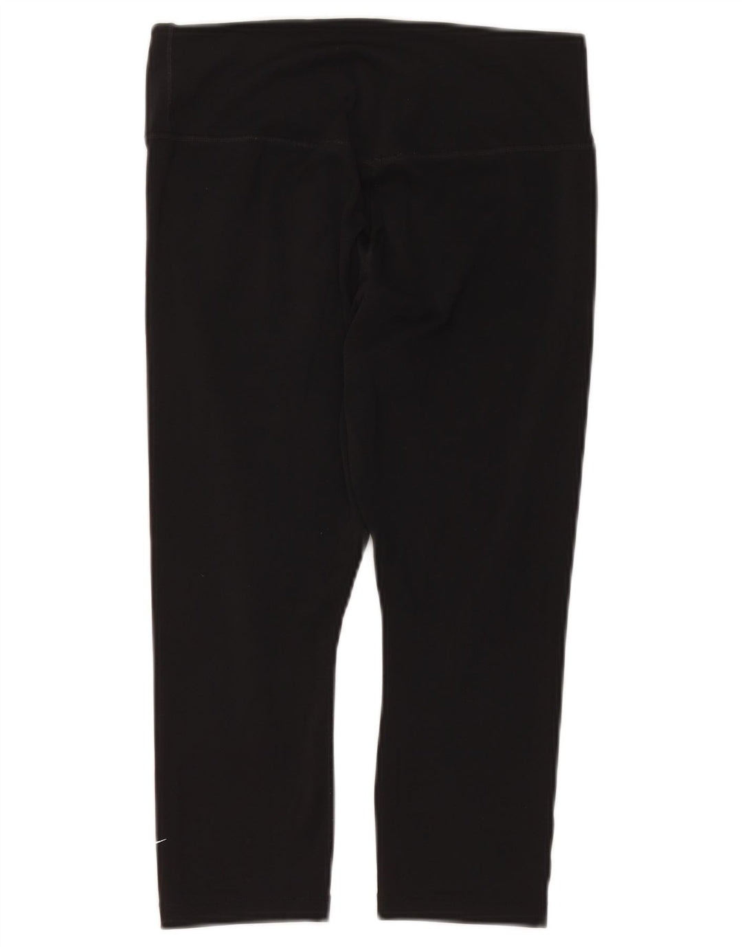 NIKE Leggings Capri Dri Fit para Mujer UK 12 Mediano Negro Poliéster