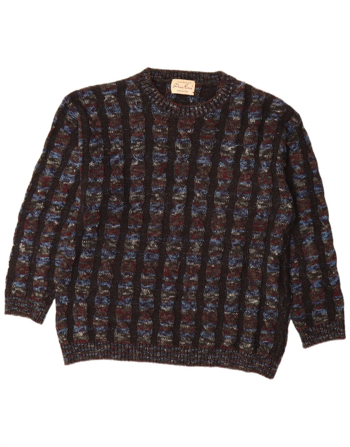 Dino Erre Jersey de cuello redondo para hombre IT 50 mediano multicolor a rayas