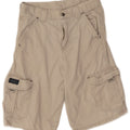Wrangler Pantalones cortos cargo para niños 11-12 años W24 Algodón beige