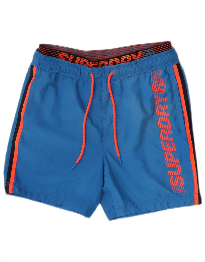 Superdry Shorts De Baño Gráficos Para Hombre Poliéster Azul Medio