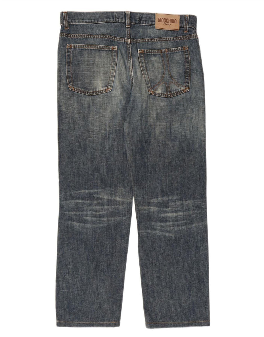 MOSCHINO Vaqueros Rectos Hombre W34 L27 Algodón Azul