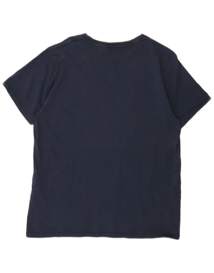 LEVI'S Camiseta gráfica para hombre Top grande de algodón azul marino