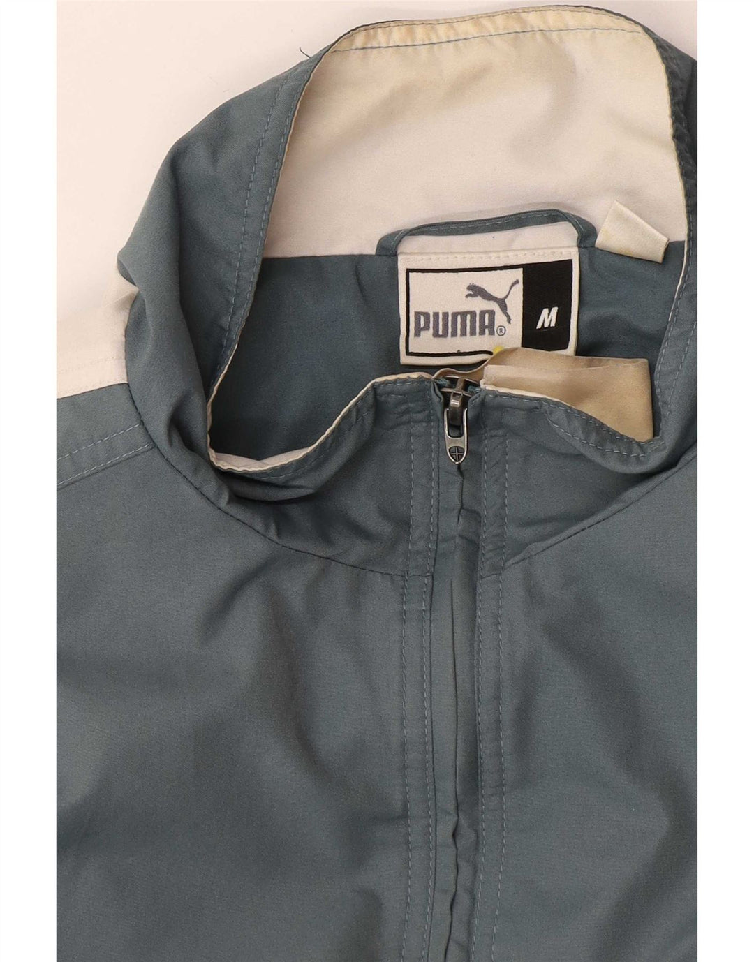 Puma Chaqueta anorak holgada para hombre UK 38 Azul medio Colorblock