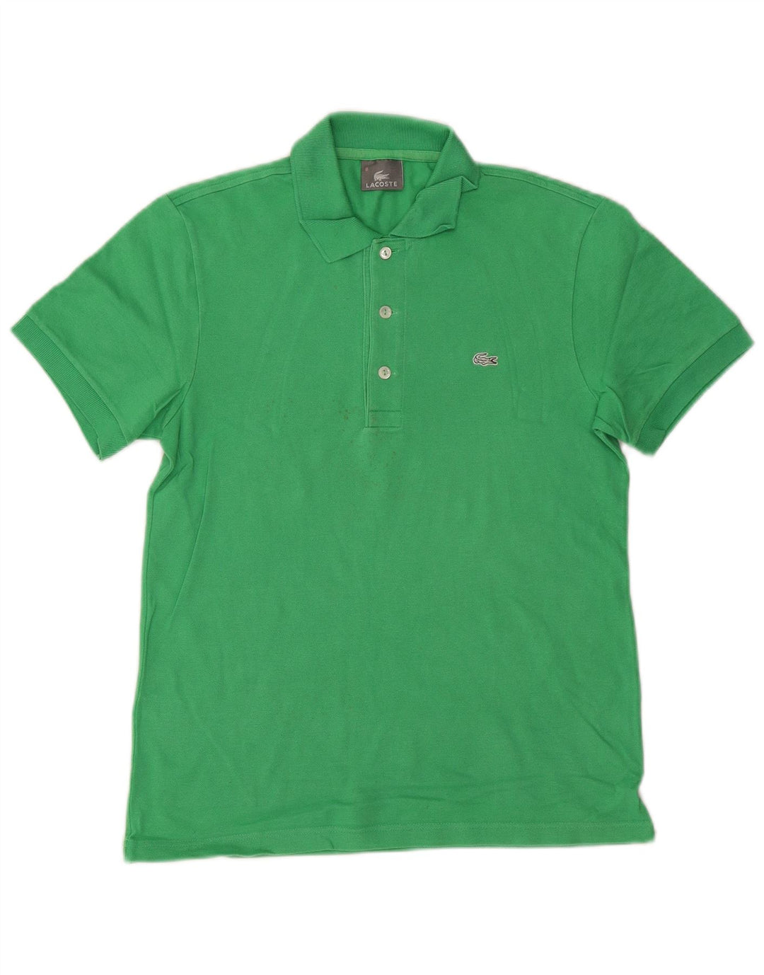 LACOSTE Polo para hombre talla 3 pequeño algodón verde