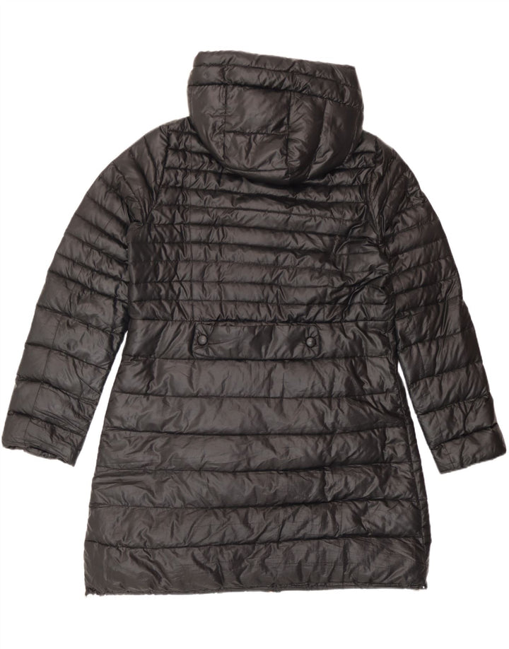 Marella Abrigo acolchado con capucha para mujer UK 46 Grande Poliéster negro