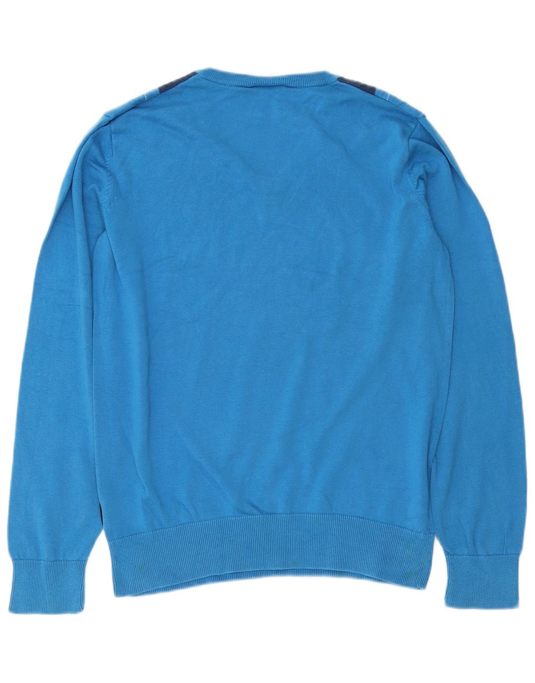Peak Performance Jersey con cuello en V para hombre Azul medio Argyle/Diamond