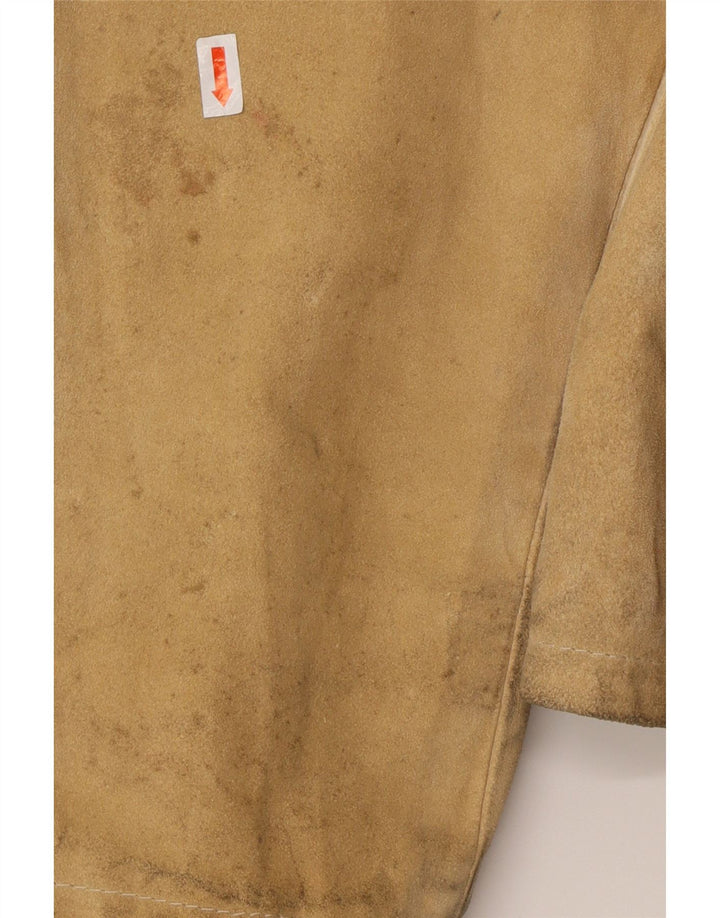 CONBIPEL Chaqueta de ante para hombre UK 40 Large Beige Leather