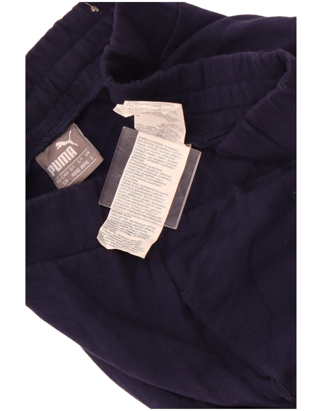 PUMA Pantalones de chándal para hombre Joggers Small Azul marino Algodón