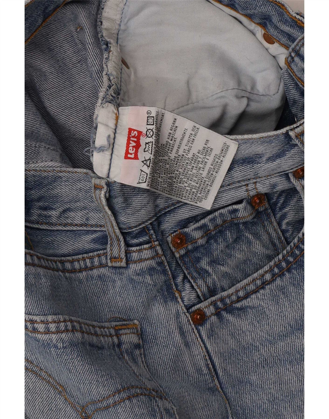 Vaqueros rectos Levi's para hombre W28 L34 Algodón azul