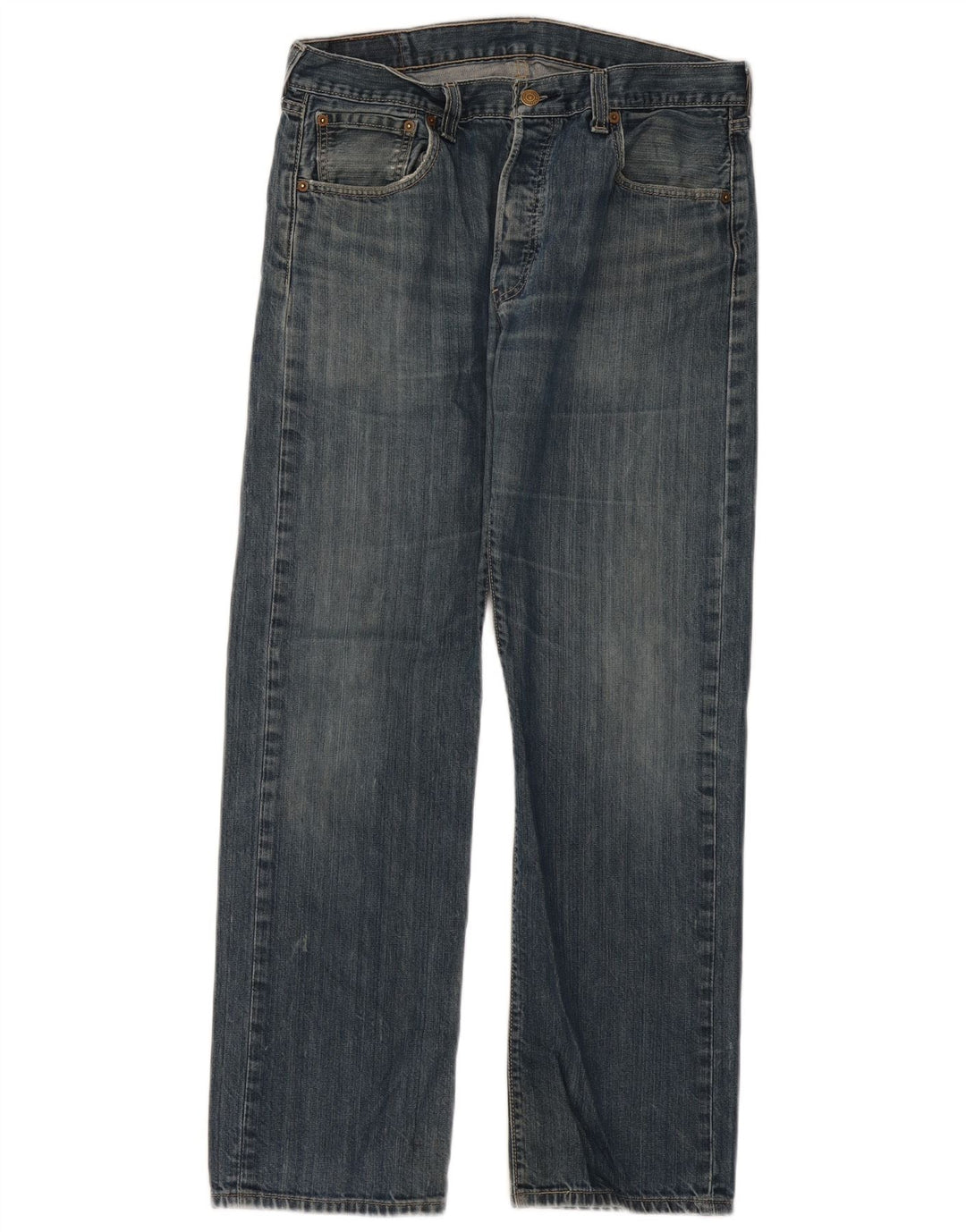 LEVI'S Jeans rectos 501 para hombre W34 L32 Algodón azul