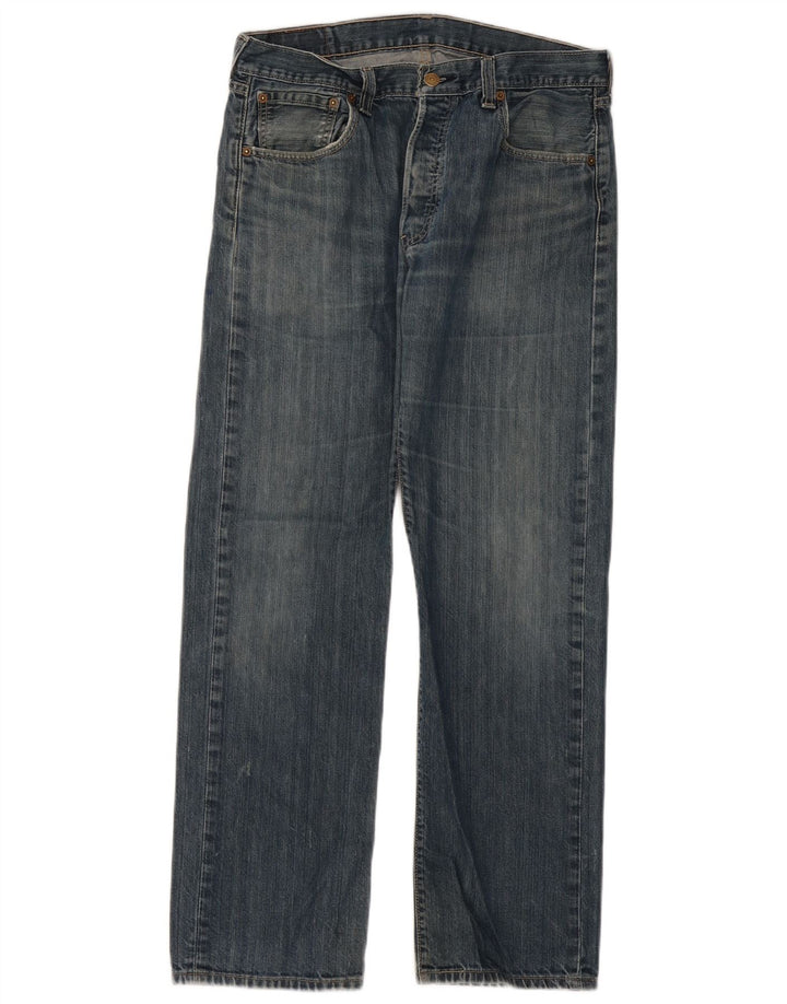 LEVI'S Jeans rectos 501 para hombre W34 L32 Algodón azul