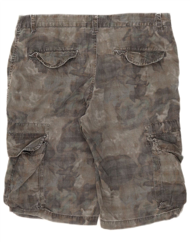 Zara Mens Cargo Shorts EU 40 Medium W31 Caqui Algodón