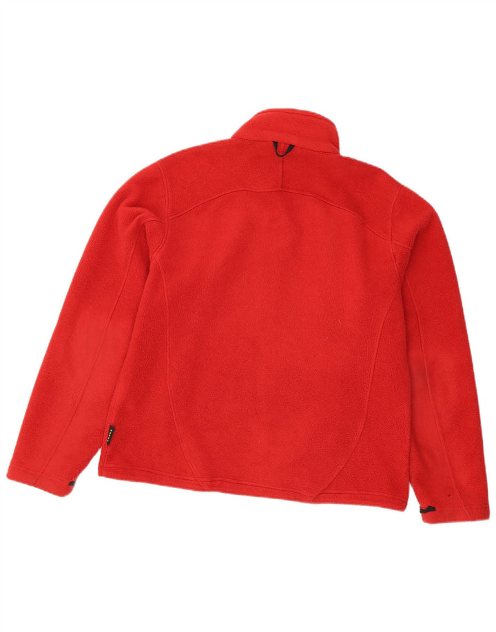 Jack Wolfskin Chaqueta polar con forro para mujer UK 46 Poliéster rojo grande