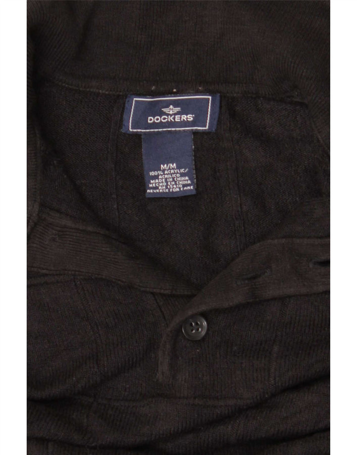 Dockers Suéter De Cuello Polo Para Hombre Acrílico Negro Mediano