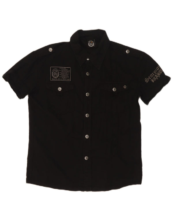 Scorpion Bay Camisa gráfica de manga corta para niños 11-12 años 2XL Algodón negro