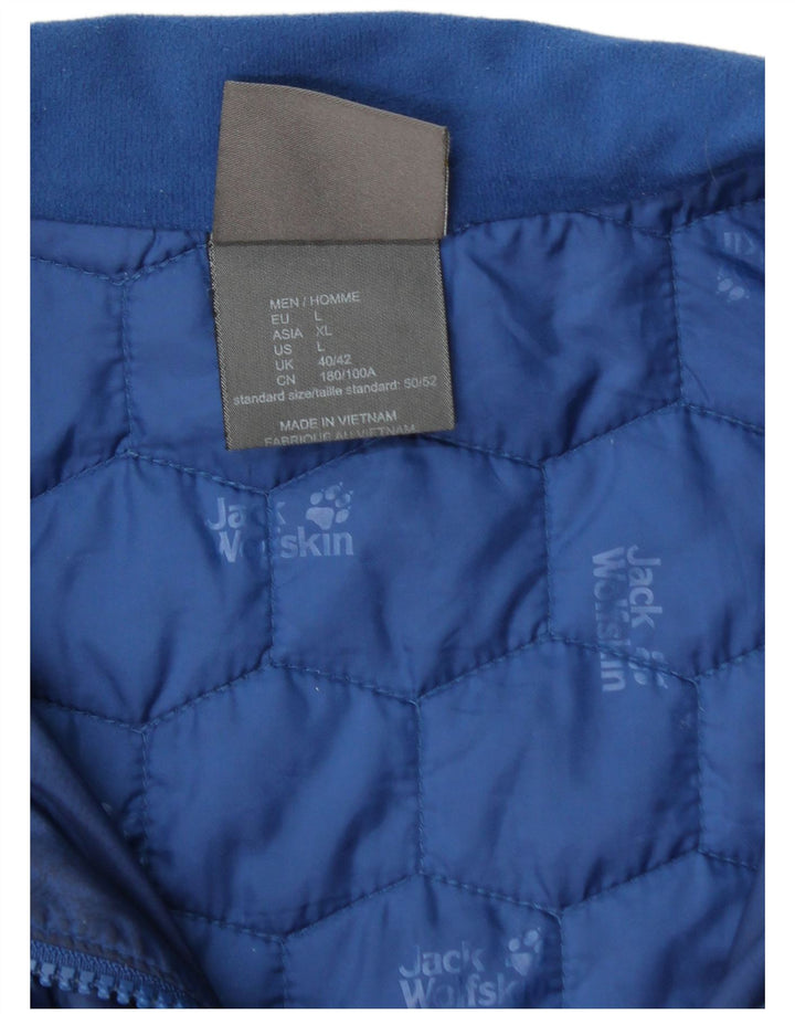 JACK WOLFSKIN Chaqueta acolchada para hombre UK 40/42 Grande Azul Poliéster